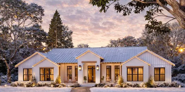 4-or-5 Bedroom Modern Transitional Home – 3,340 Sq Ft | Vaulted Living, Split Bedrooms, 3-Car Garage & Outdoor Porch