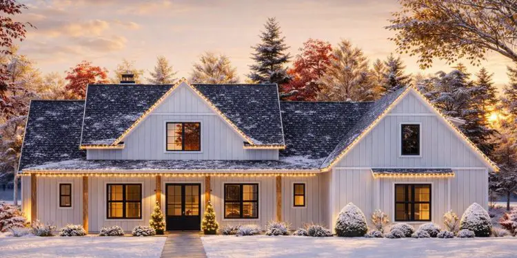 Modern Farmhouse House Plan with Expansive Porches – 3,052 Sq Ft | 5 Beds, 4.5 Baths & 3-Car Garage