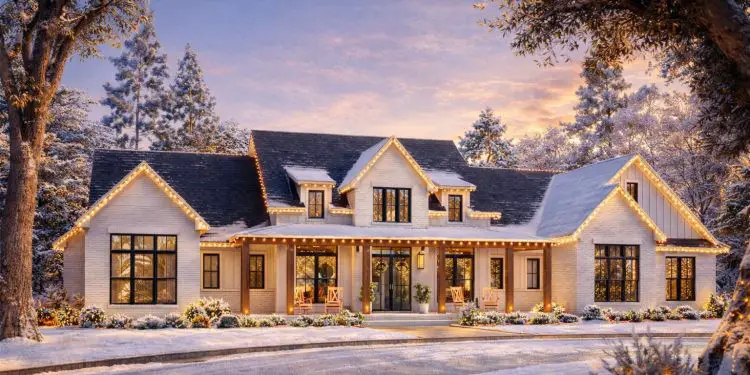 Sprawling 3,500 Sq Ft Modern Farmhouse with 5 Bedrooms, 3.5 Baths, Massive Rear Porch, and 3-Car Side-Entry Garage