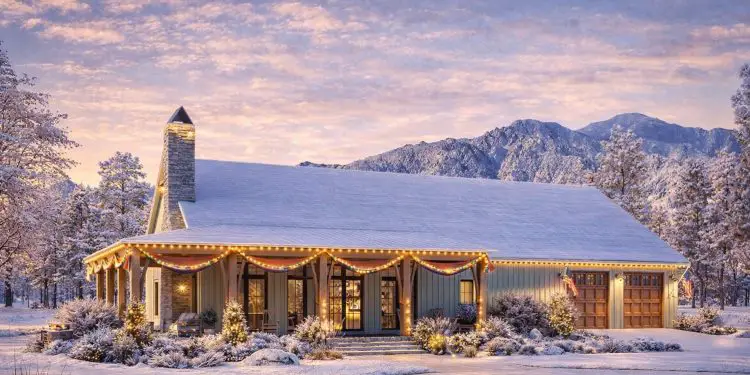 Charming 2,400 Sq Ft Barndominium with 4 Bedrooms, 3.5 Baths, Wraparound Porch, and a 2-Car Garage