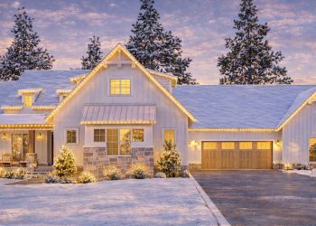 Modern Farmhouse Plan – 2,715 Sq Ft | 5 Beds, 3 Baths, 4-Car Garage, Bonus Room & Open Living