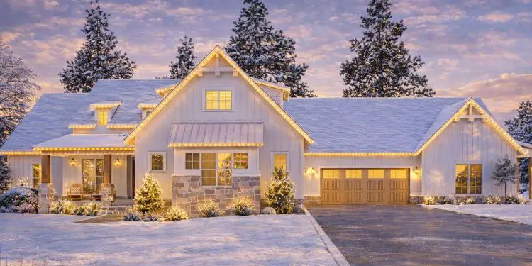 Modern Farmhouse Plan – 2,715 Sq Ft | 5 Beds, 3 Baths, 4-Car Garage, Bonus Room & Open Living