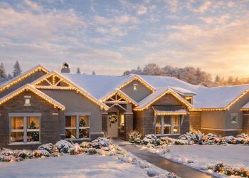 Grand 4,414 Sq Ft One-Story Craftsman with 5 Bedrooms, 6 Baths, 3-Car Garage, and 719 Sq Ft of Porch Space