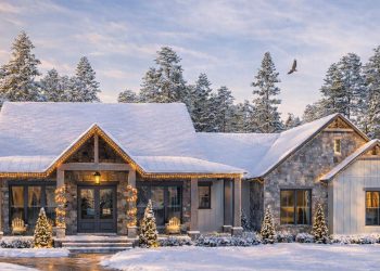 Modern Farmhouse Plan – 2,195 Sq Ft | 3 Beds, 2 Full + 1 Half Baths, Front & Rear Porches, 2-Car Garage