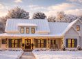 Modern Farmhouse Plan – 2,428 Sq Ft | 3 Beds, 2 Full + 1 Half Baths, Wrap-Around Porch & Bonus Room