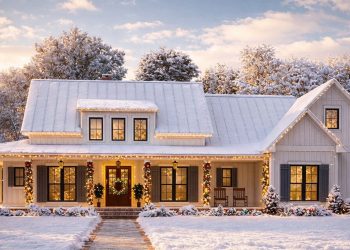 Modern Farmhouse Plan – 2,428 Sq Ft | 3 Beds, 2 Full + 1 Half Baths, Wrap-Around Porch & Bonus Room