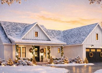 Cozy 1,843 Sq Ft Modern Farmhouse – 4 Bedrooms, 2 Baths, Front & Rear Porches