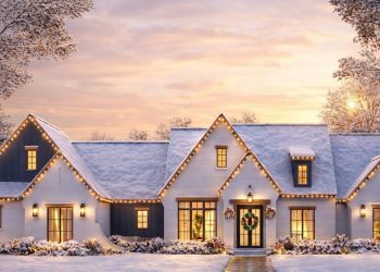 Modern French Country House Plan – 2,674 Sq Ft | 4 Beds, 2.5 Baths, Outdoor Kitchen & Fireplace