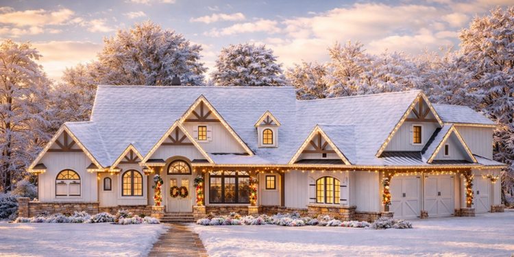 Luxury 4,851 Sq Ft Craftsman with 5 Bedrooms, 5.5 Baths, Elevator, and a Dreamy Screened Porch Fireplace Setup