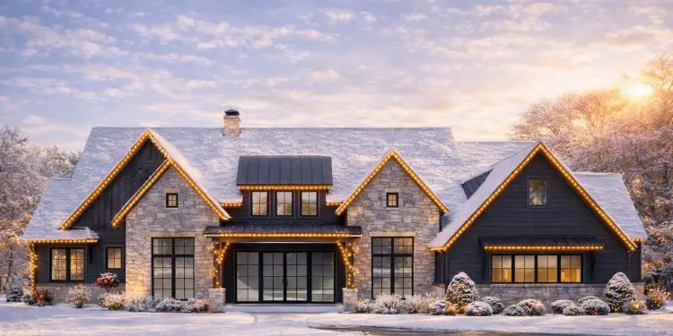 Elegant Transitional Farmhouse with Outdoor Fireplace (3,563 Sq Ft) — 4 Beds, 4.5 Baths, Game Room, Home Office, and 3-Car Garage