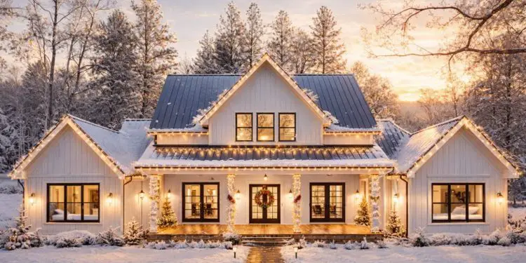 4-Bedroom Modern Farmhouse with Outdoor Kitchen – 3,003 Sq Ft | 4.5 Baths, Office, Bonus & Spacious Porches