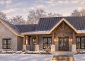 2,454 Sq Ft Modern Farmhouse Plan – 3 Beds, 2.5 Baths & 3-Car Garage | Open Floor Concept