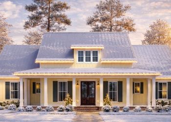 2,435 Sq Ft Attractive Modern Farmhouse Plan with Bonus Room & Bath Over Garage
