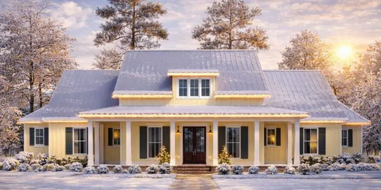 2,435 Sq Ft Attractive Modern Farmhouse Plan with Bonus Room & Bath Over Garage