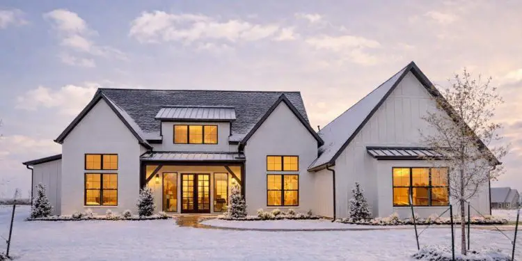 2854 Sq Ft Transitional Farmhouse with Vaulted Great Room, 4 Bedrooms & 3-Car Garage