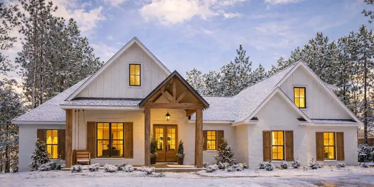 2373 Sq Ft Modern Farmhouse with Bonus Room, Outdoor Kitchen Option, and Porch-Perfect Curb Appeal