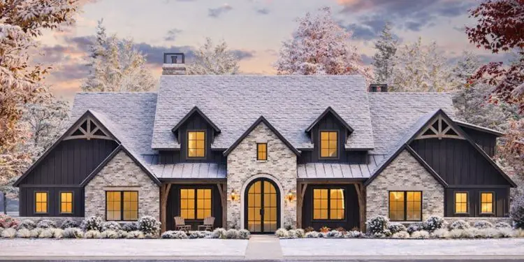 4032 Sq Ft Transitional House with Perfect Symmetry, Open Living & Bonus Room