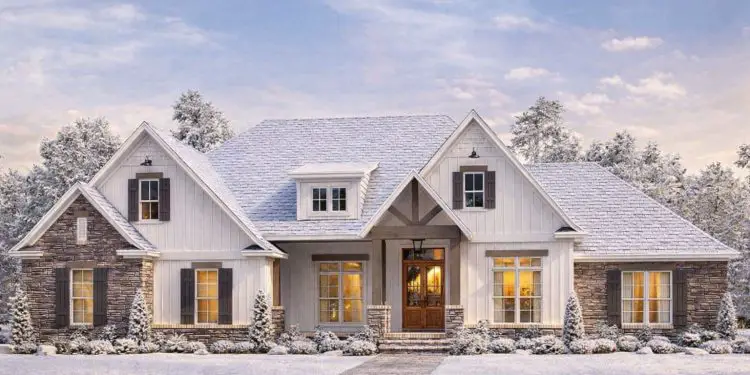 2589 Sq Ft Open-Concept Craftsman with Bonus Room Above Garage, Split Bedrooms & Outdoor Porches