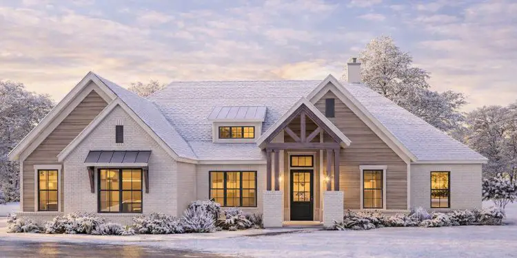 2812 Sq Ft Craftsman Ranch with 4-5 Bedrooms, Open Plan & 3-Car Garage