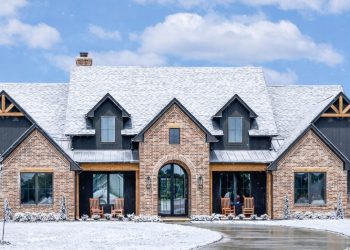 4032 Sq Ft Transitional House with Perfect Symmetry, Open Living & Bonus Expansion