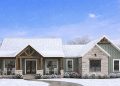 2167 Sq Ft Modern Farmhouse with 3 Bedrooms, 2.5 Baths & Open Living