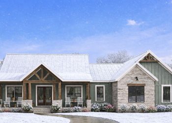 2167 Sq Ft Modern Farmhouse with 3 Bedrooms, 2.5 Baths & Open Living