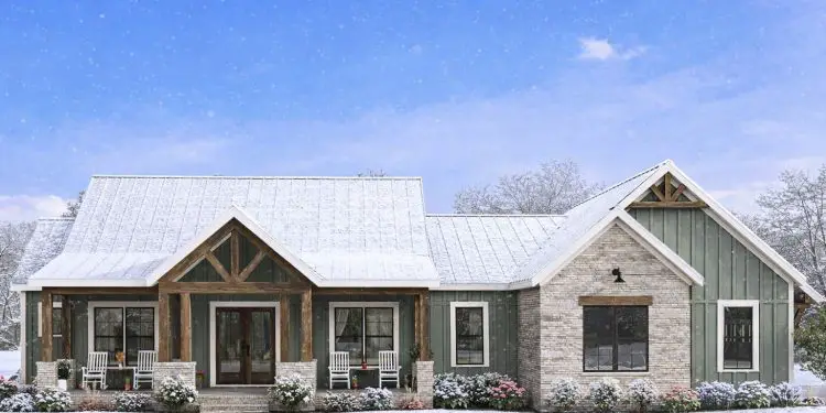 2167 Sq Ft Modern Farmhouse with 3 Bedrooms, 2.5 Baths & Open Living