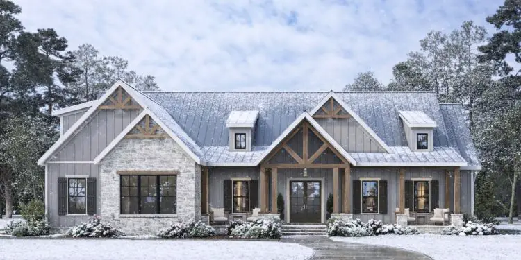 2694 Sq Ft Modern Farmhouse with 4–5 Bedrooms, Bonus Expansion, and Big Front & Back Porches