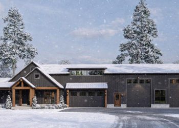 2631 Sq Ft Barndominium with 4 Bedrooms, 2.5 Baths, Huge 4-Car Garage, and an Optional Bonus Room