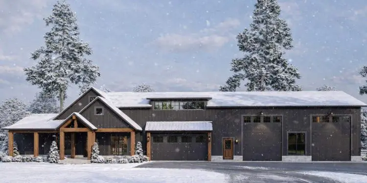 2631 Sq Ft Barndominium with 4 Bedrooms, 2.5 Baths, Huge 4-Car Garage, and an Optional Bonus Room