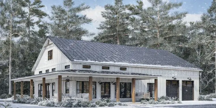 2000 Sq Ft Barndominium with 3 Bedrooms, 2.5 Baths & Open Living