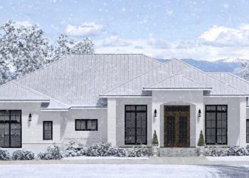3046 Sq Ft Transitional House with 4 Bedrooms, 4.5 Baths & 3-Car Side Garage