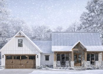 1793 Sq Ft Modern Farmhouse with 3 Bedrooms, 2.5 Baths & 2-Car Garage