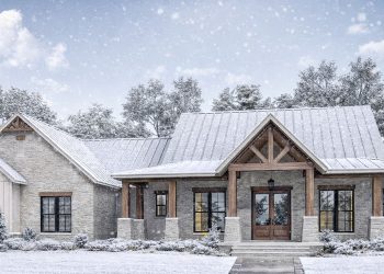 2454 Sq Ft Split Bedroom Hill Country Plan with Large Walk-In Pantry, 3 Beds & 2.5 Baths