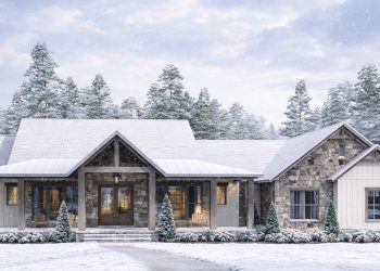 2195 Sq Ft Rustic Craftsman with Wrap-Around Porch, 3 Bedrooms & 2.5 Baths