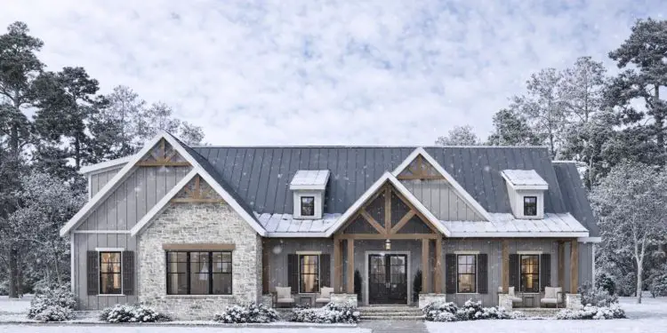 2694 Sq Ft Modern Farmhouse with 4–5 Bedrooms, 3.5 Baths & Covered Porches