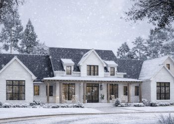 3500 Sq Ft Modern Farmhouse with 5 Bedrooms, 3.5 Baths, Office, and Big Covered Porches