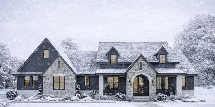 2643 Sq Ft Single-Story Transitional Home with Sunroom, 3 Bedrooms & 2.5 Baths