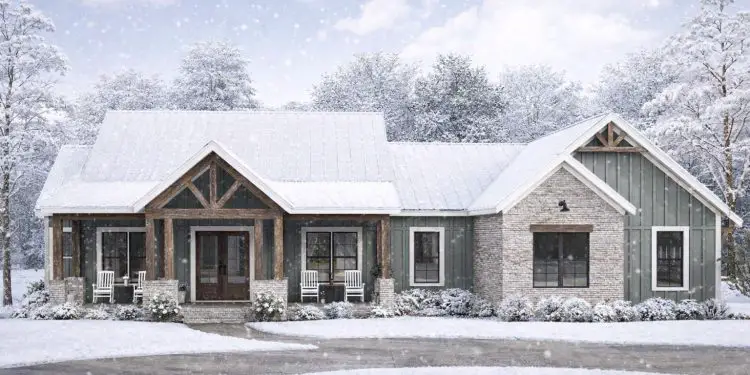 2167 Sq Ft Modern Farmhouse with 3 Bedrooms, 2.5 Baths & Covered Porch