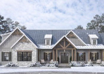 2694 Sq Ft Modern Farmhouse with 4–5 Bedrooms, Bonus Expansion, and Big Front & Rear Porches