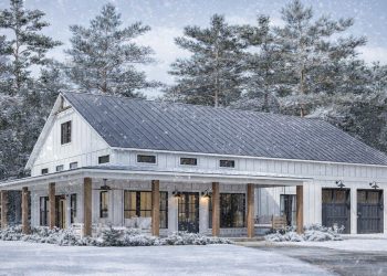 2000 Sq Ft Barndominium with 3 Bedrooms, 2.5 Baths & Open Living