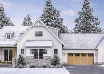 2715 Sq Ft Modern Farmhouse with 5 Bedrooms, 3 Baths & Covered Porch Areas