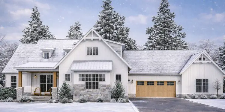 2715 Sq Ft Modern Farmhouse with 5 Bedrooms, 3 Baths & Covered Porch Areas