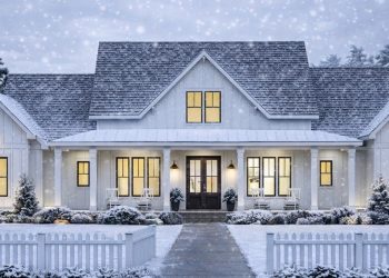 Perfectly Balanced 4-Bed Modern Farmhouse – 56478SM