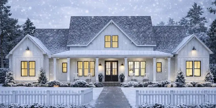 Perfectly Balanced 4-Bed Modern Farmhouse – 56478SM